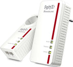 AVM FRITZ!Powerline 1260E/1220E WLAN-Set – Powerline 1200 Mbit/s mit WLAN AC Dualband & Mesh | 2 Adapter, Gigabit-LAN
