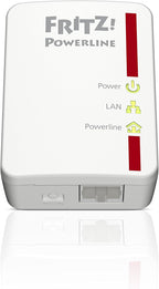 AVM FRITZ!Powerline 510E Set – Powerline-Adapter 500 Mbit/s, 2 Stück | Fast-Ethernet-LAN, Internet über Steckdose