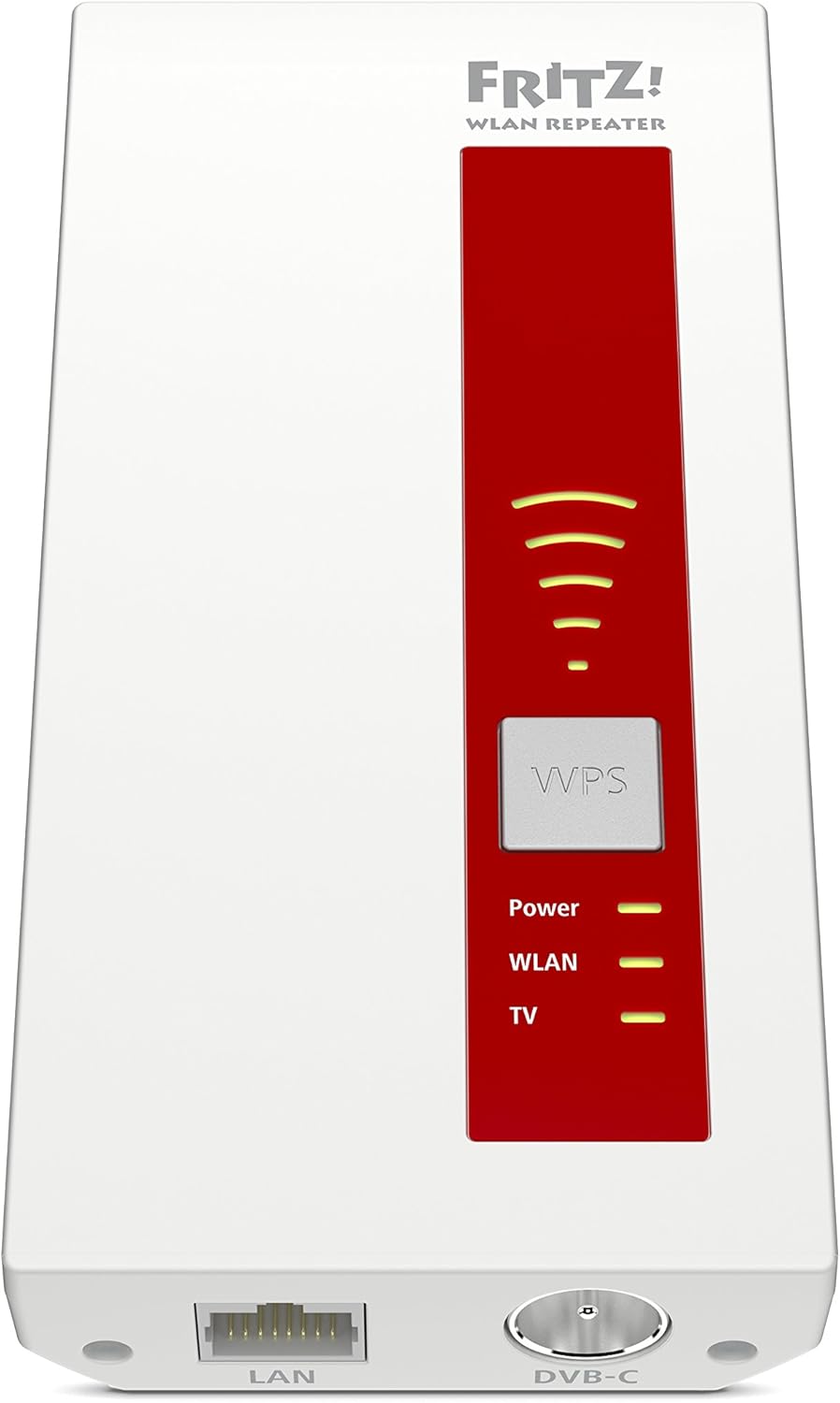 AVM FRITZ!WLAN Repeater DVB-C – WLAN-Verstärker AC1750 Dualband mit Kabel-TV-Tuner (DVB-C) | Gigabit-LAN, Mesh