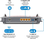 AVM FRITZ!Box 4020 – WLAN-Router ohne Modem, WLAN N 450 Mbit/s (2,4 GHz) & Mesh | Access Point, 4x LAN