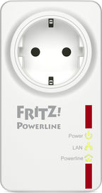 AVM FRITZ!Powerline 530E – Powerline-Adapter 500 Mbit/s | Fast-Ethernet-LAN, Internet über Steckdose