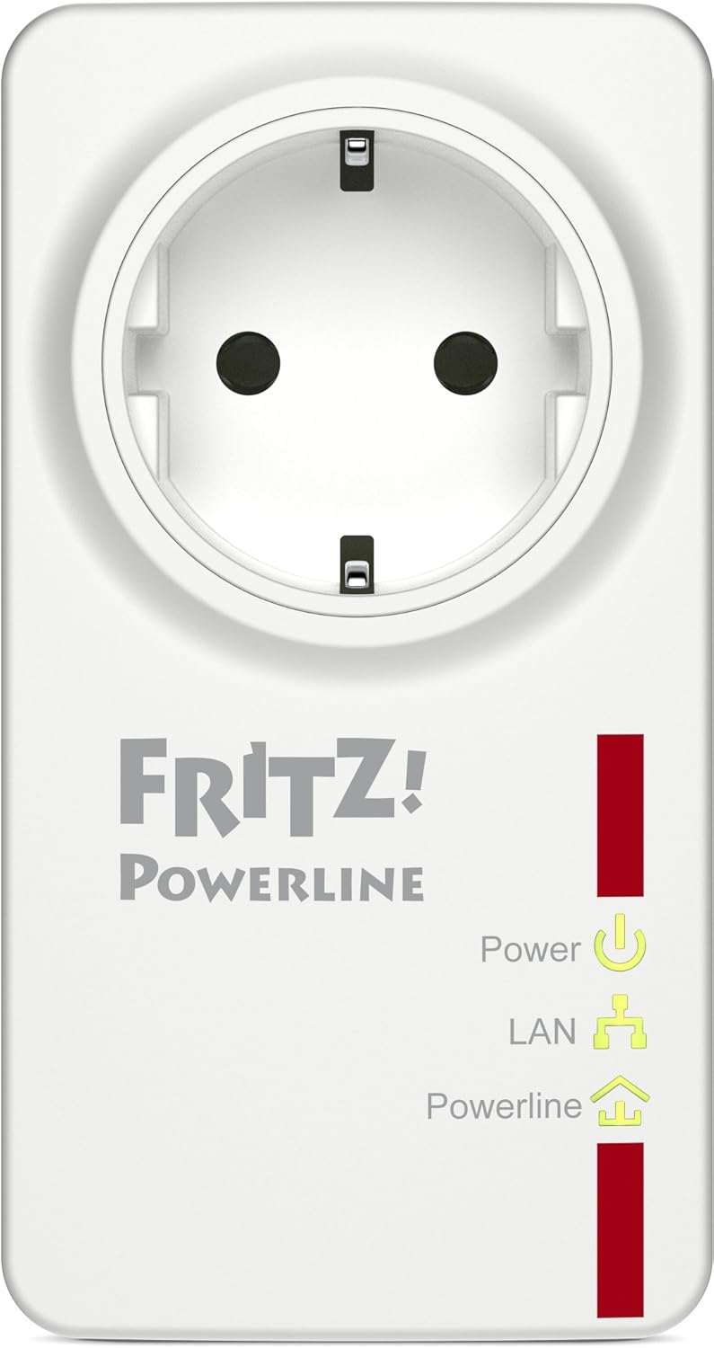 AVM FRITZ!Powerline 530E – Powerline-Adapter 500 Mbit/s | Fast-Ethernet-LAN, Internet über Steckdose