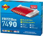 AVM FRITZ!Box 7490 – VDSL-Router WLAN AC1750 Dualband & Mesh | DECT-Telefonanlage, Gigabit-LAN