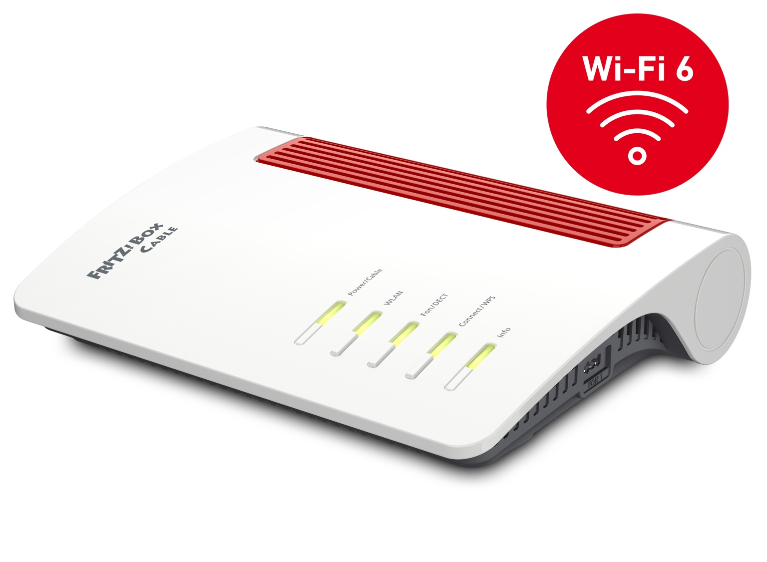 AVM FRITZ!Box 6660 Cable – Kabel-Router DOCSIS 3.1, Wi-Fi 6 AX3000 & Mesh | 2,5-Gigabit-LAN, DECT