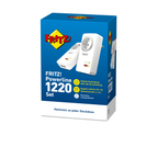 AVM FRITZ!Powerline 1220 Set – Powerline-Adapter 1200 Mbit/s, 2 Stück | 2x Gigabit-LAN, Internet über Steckdose
