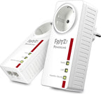 AVM FRITZ!Powerline 1220E Set – Powerline-Adapter 1200 Mbit/s, 2 Stück | 2x Gigabit-LAN, Internet über Steckdose