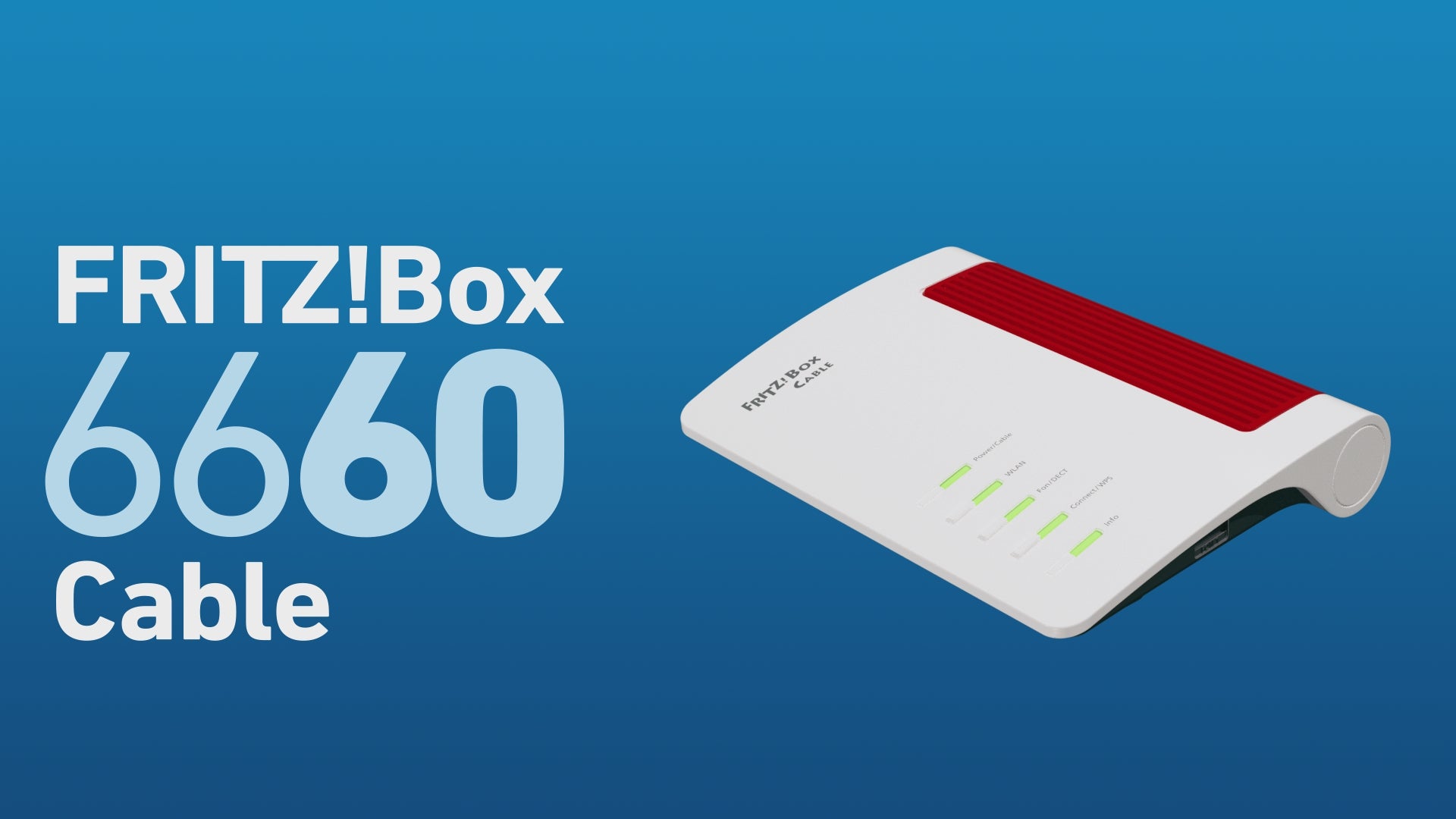 AVM FRITZ!Box 6660 Cable – Kabel-Router DOCSIS 3.1, Wi-Fi 6 AX3000 & Mesh | 2,5-Gigabit-LAN, DECT